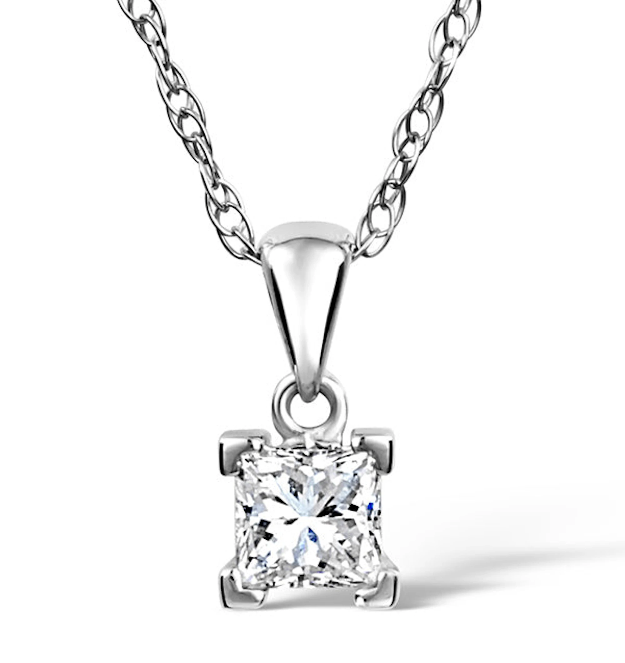 Olivia Platinum Lab Diamond Pendant Necklace 0.50CT F/VS