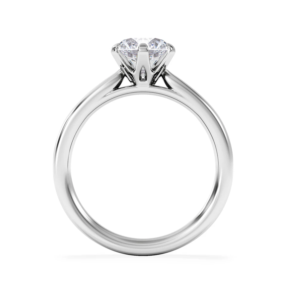 1.5ct Diamond Engagement Ring Low Set Chloe Lab F/VS1 18K White Gold