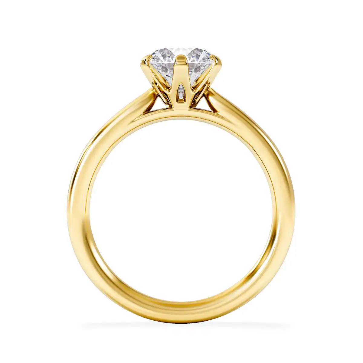 1.5ct Diamond Engagement Ring Low Set Chloe Lab F/VS1 18K Gold