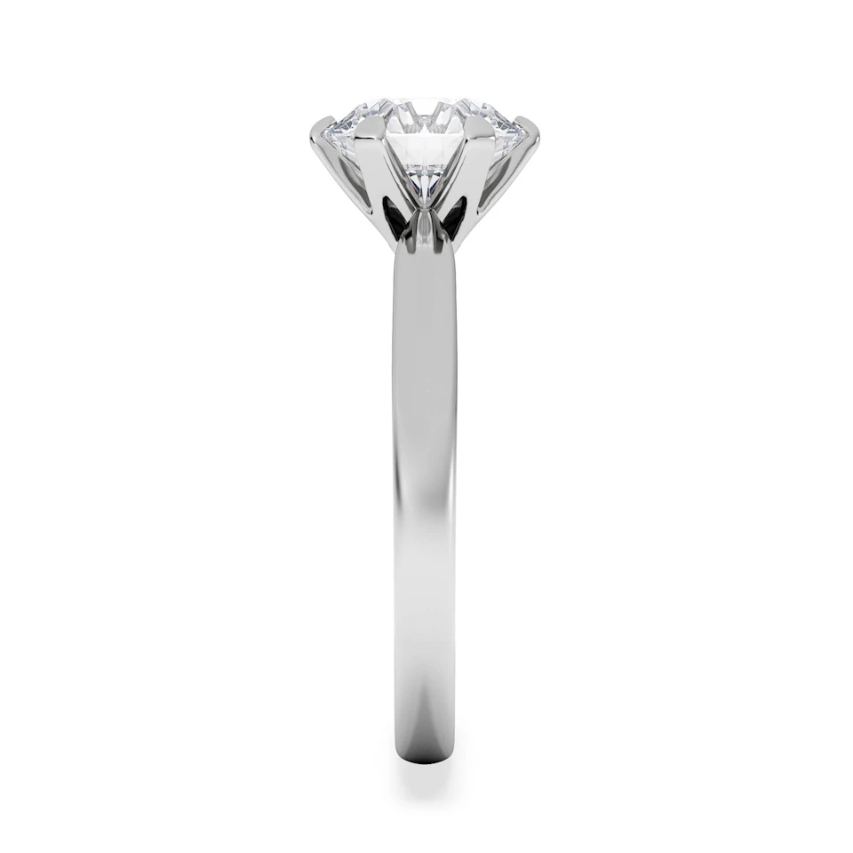 2 Carat Diamond Engagement Ring Low Set Chloe Lab F/VS1 18K White Gold
