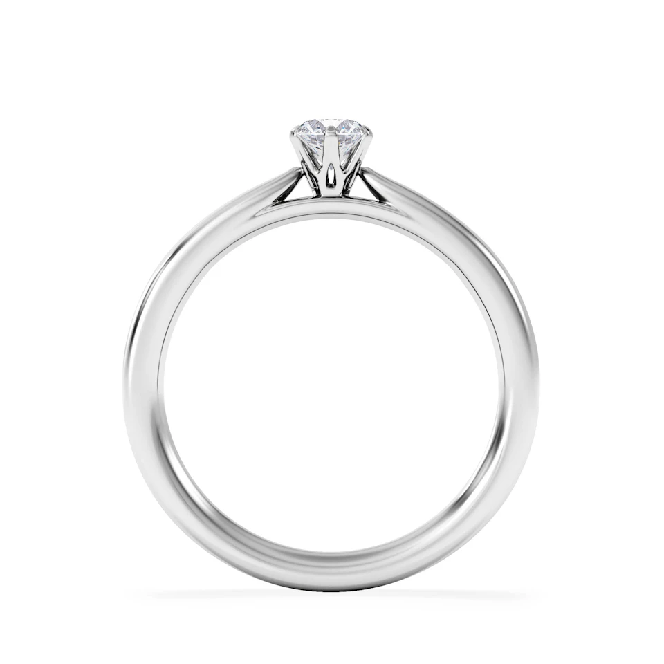 Low Set Chloe Lab Diamond Engagement Ring 0.25CT F/VS1 Platinum