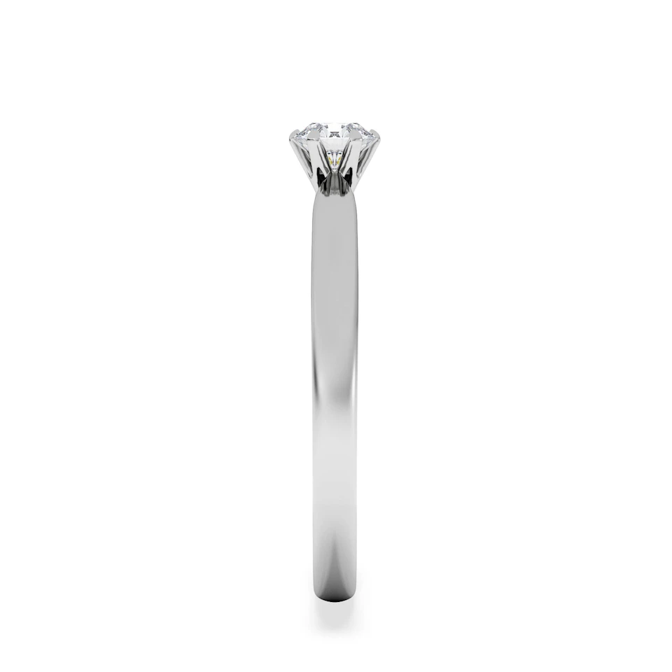 Low Set Chloe Lab Diamond Engagement Ring 0.25CT F/VS1 18K White Gold