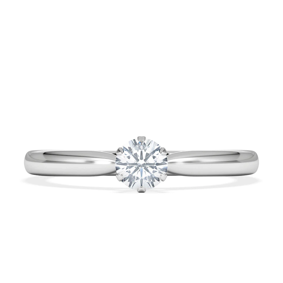 Low Set Chloe Lab Diamond Engagement Ring 0.25CT F/VS1 Platinum