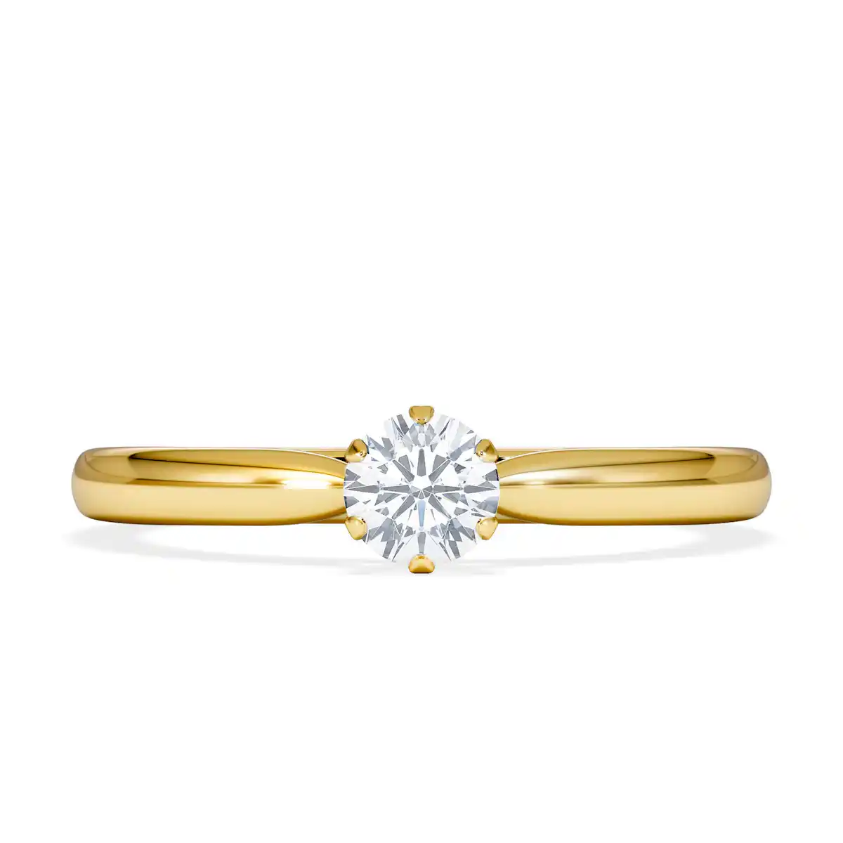 Low Set Chloe Lab Diamond Engagement Ring 0.25CT G/VS1 18K Gold