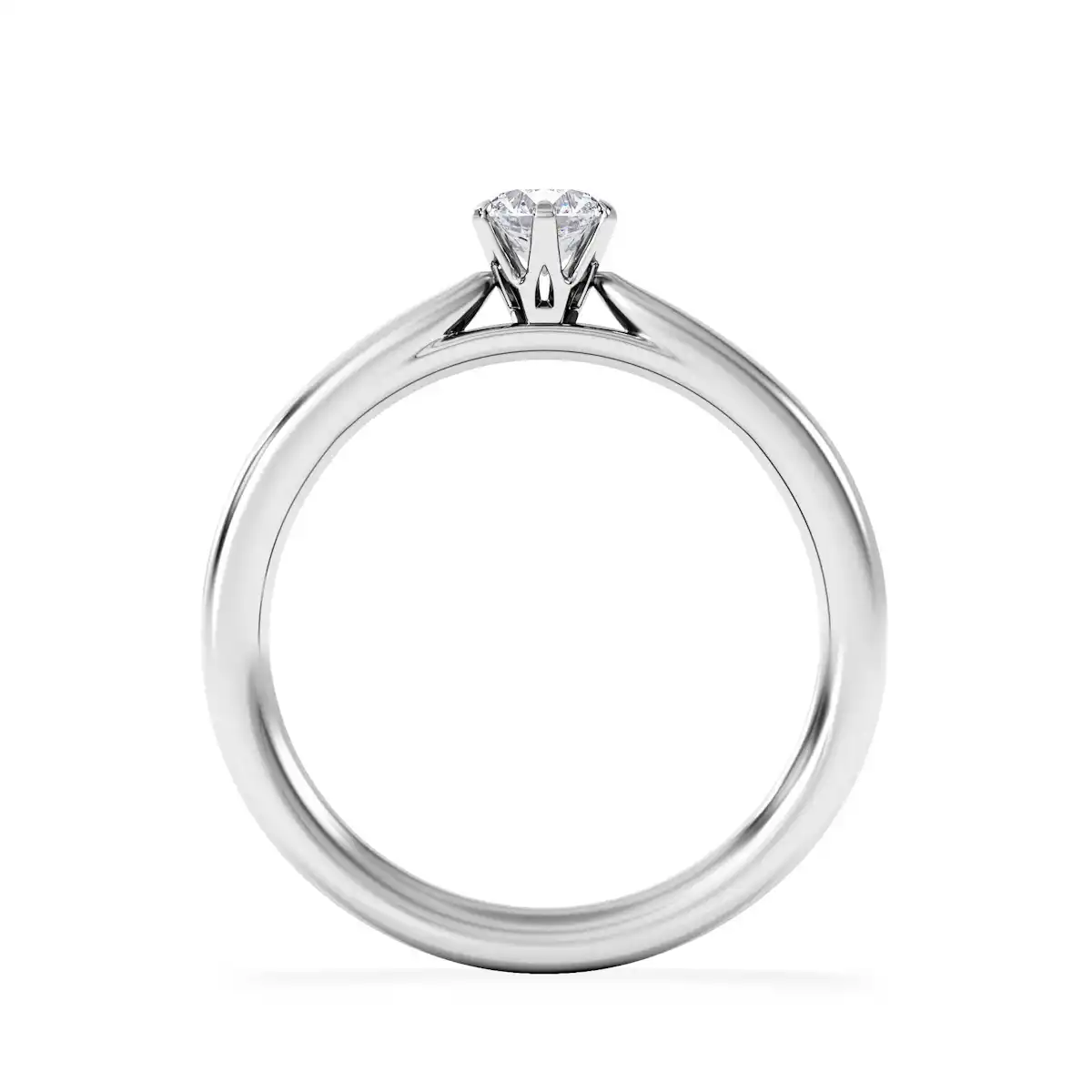 Low Set Chloe Lab Diamond Engagement Ring 0.33CT F/VS1 Platinum