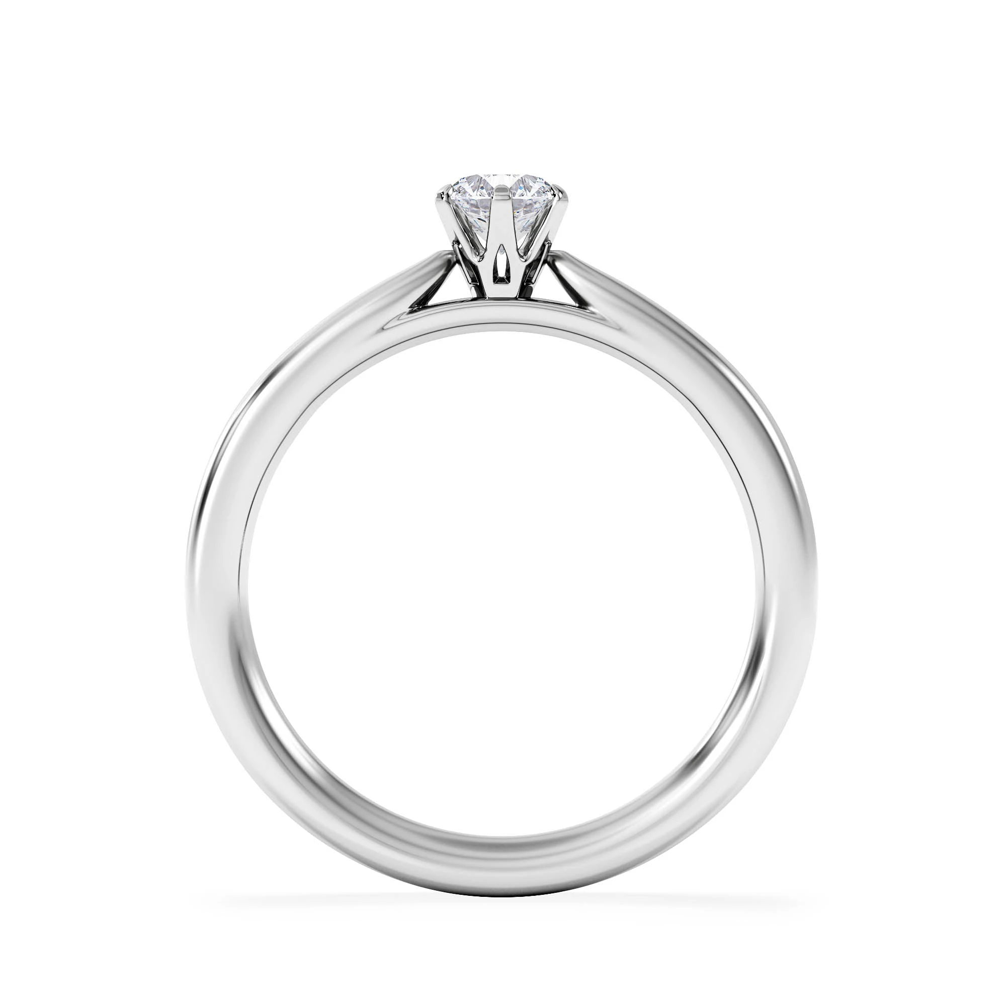 Low Set Chloe Lab Diamond Engagement Ring 0.33CT F/VS1 Platinum