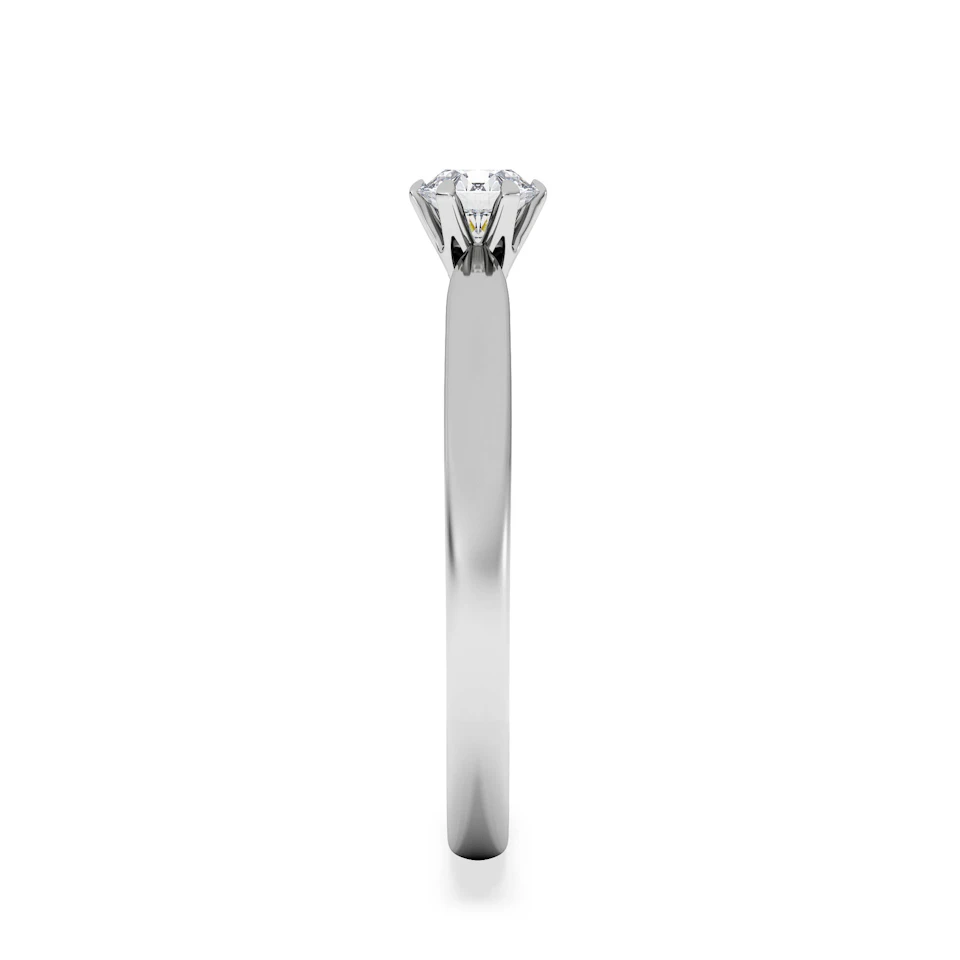 Certified Low Set Chloe Platinum Diamond Engagement Ring 0.33CT-G-H/SI