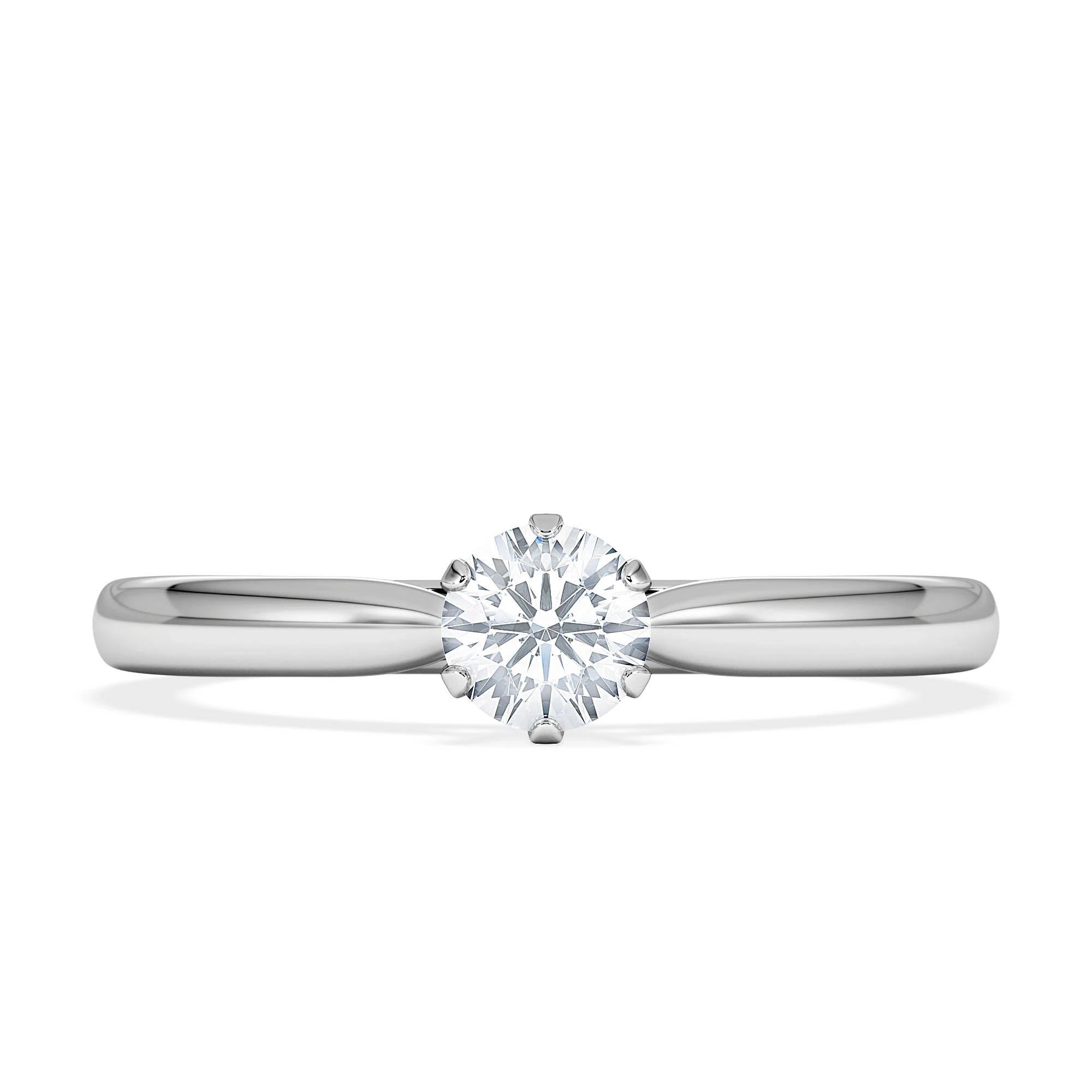 Low Set Chloe Lab Diamond Engagement Ring 0.33CT F/VS1 Platinum