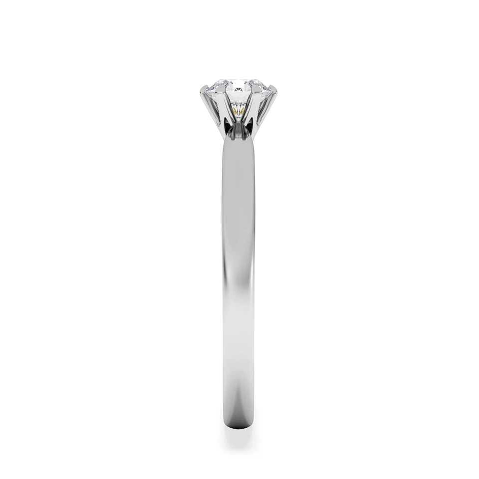Platinum Half Carat Diamond Engagement Ring Low Chloe Lab F/VS1