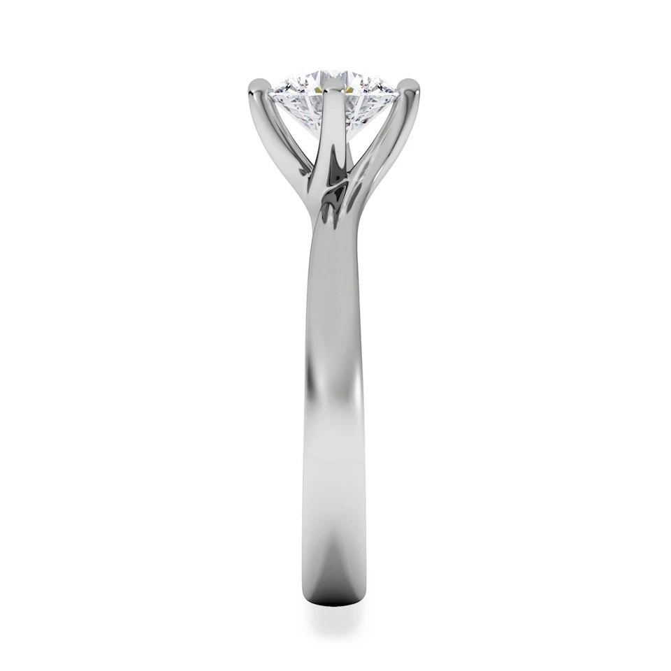 1 Carat Diamond Engagement Ring Lily Lab F/VS1 18K White Gold