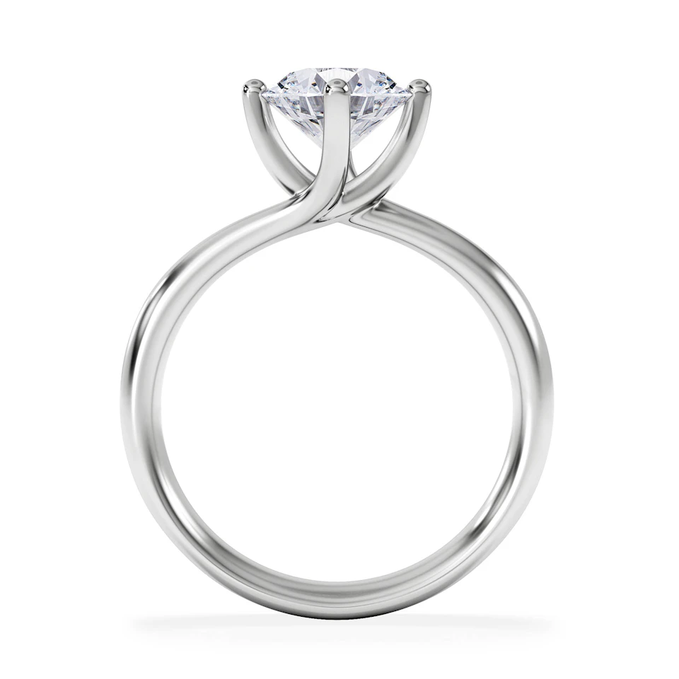 1.50ct Diamond Engagement Ring Lily Lab F/VS1 18K White Gold