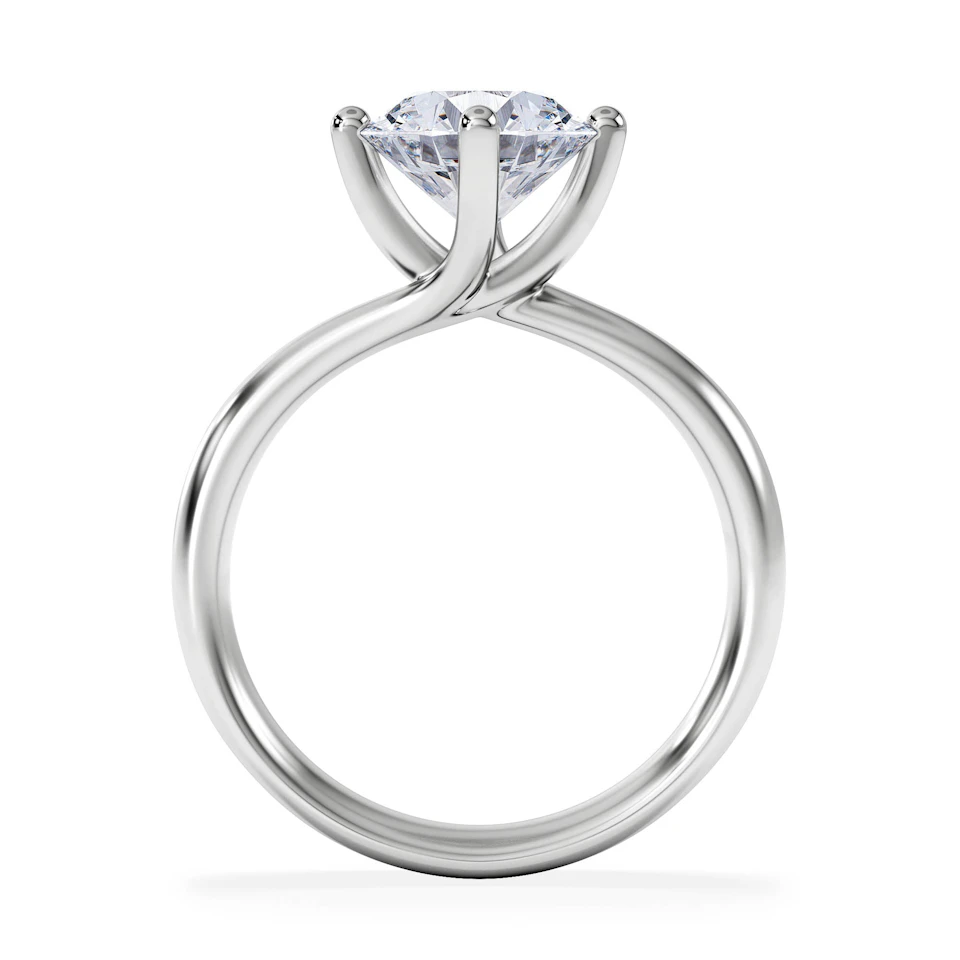 2 Carat Diamond Engagement Ring Lily Lab F/VS1 18K White Gold