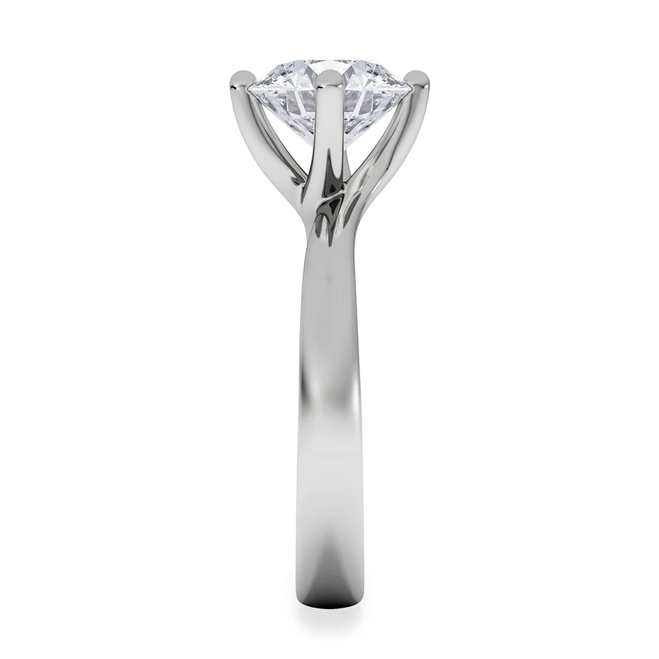 2 Carat Diamond Engagement Ring Lily Lab F/VS1 18K White Gold