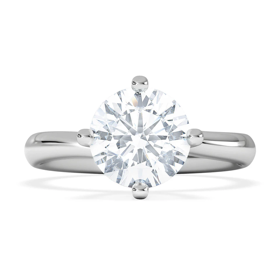 2 Carat Diamond Engagement Ring Lily Lab F/VS1 18K White Gold