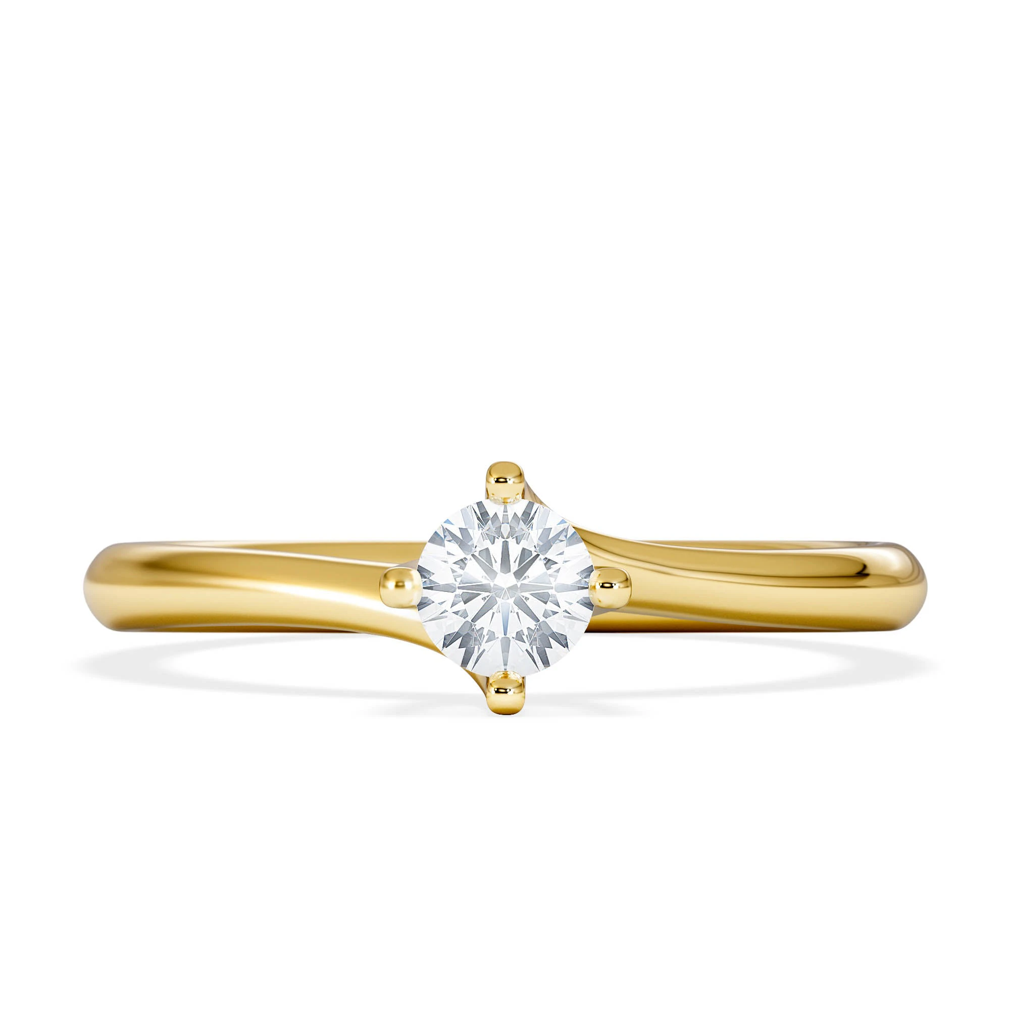 Lily Certified Lab Diamond Engagement Ring 0.25CT F/VS1 18K Gold