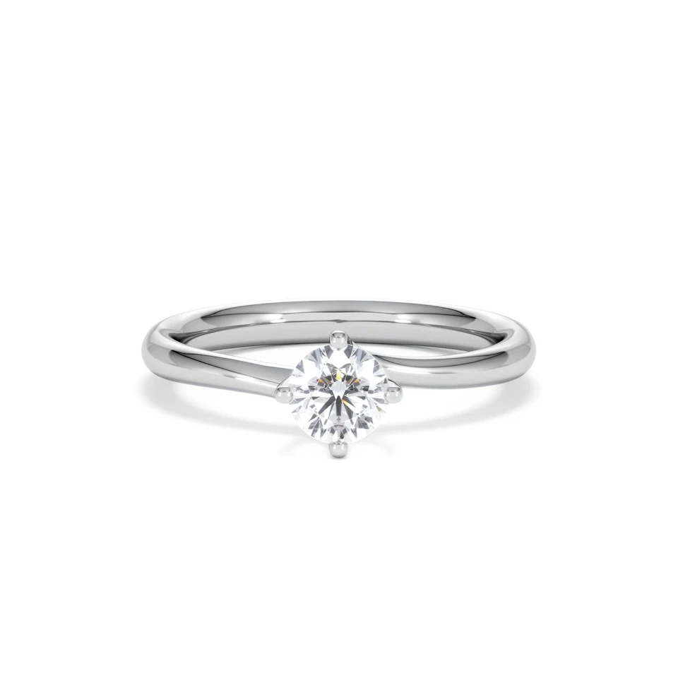Engagement Ring Certified 0.50CT Lily Platinum G/VS