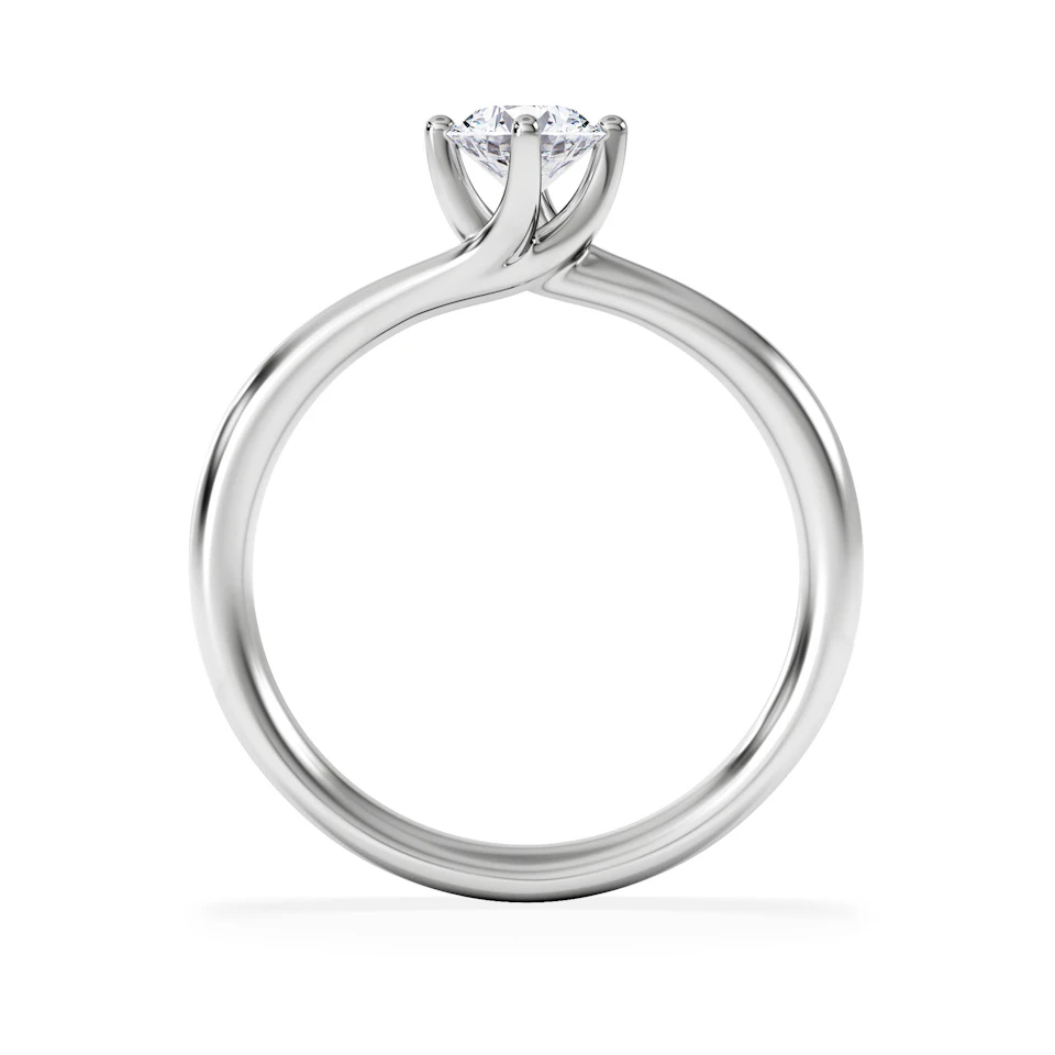 Certified 0.50CT Lily Platinum Engagement Ring G/SI2
