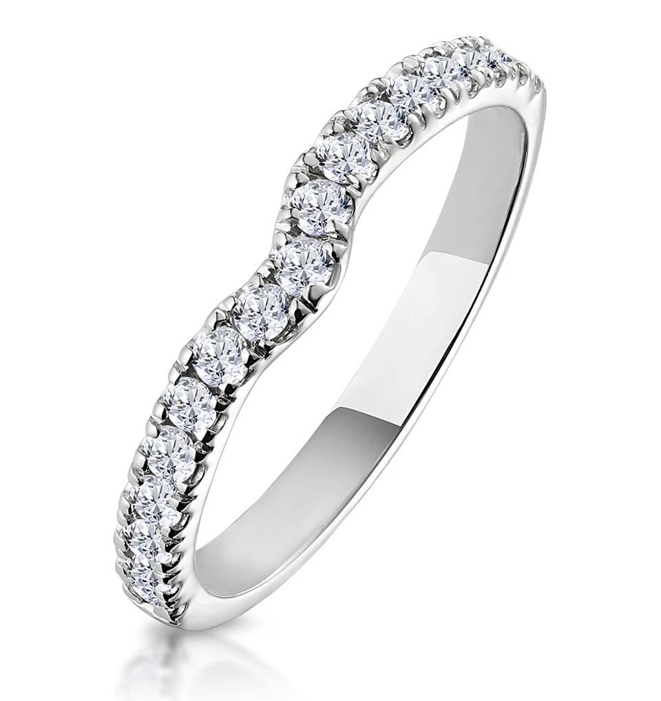 Lily Matching Wedding Band 0.30ct H/Si Diamond in 18K White Gold