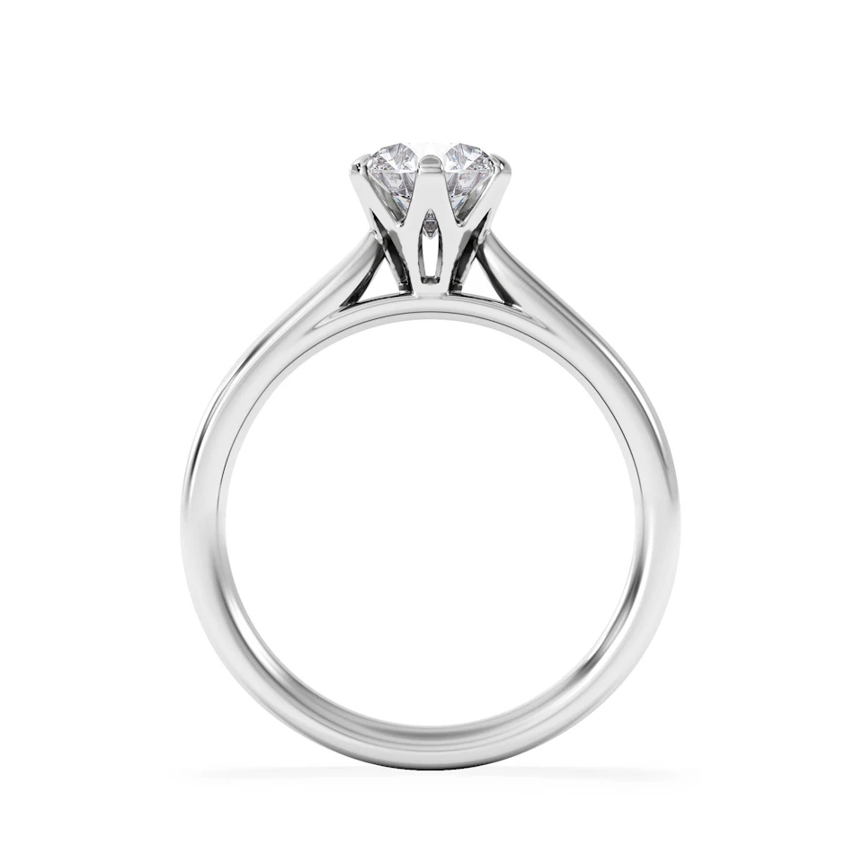 Certified 1.00CT Chloe High Platinum Engagement Ring G/VS