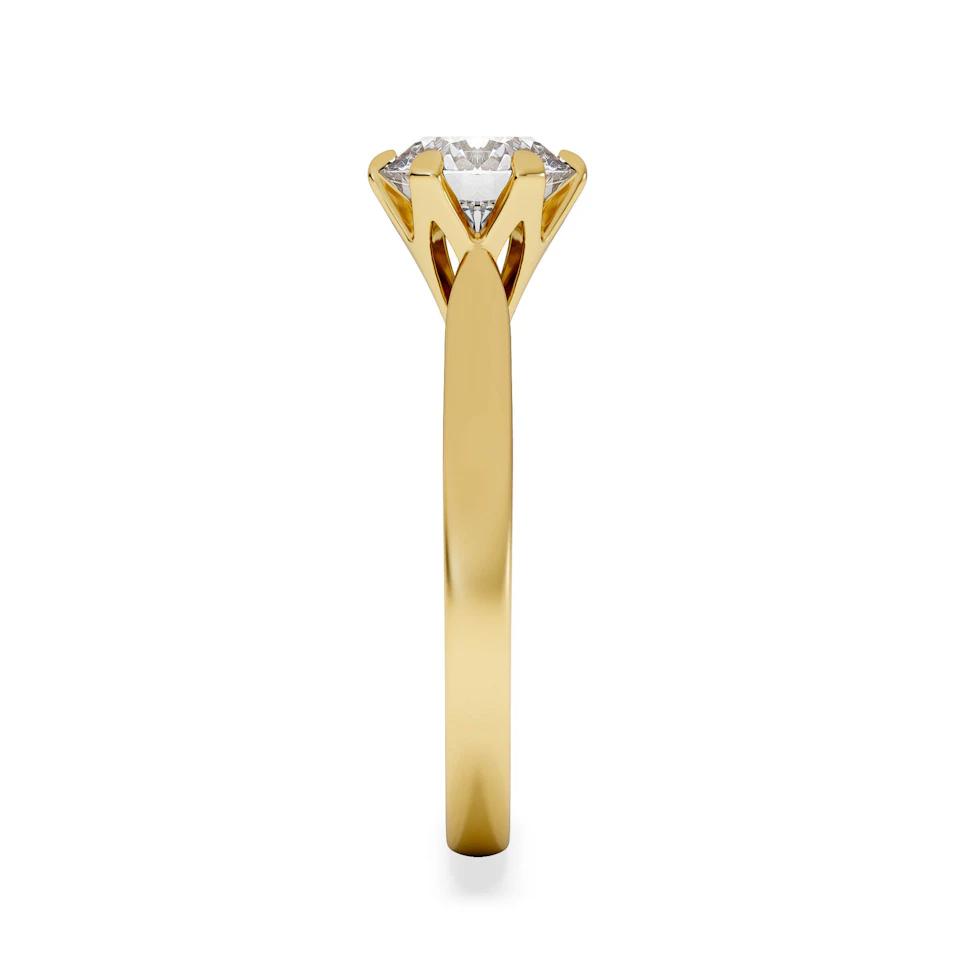1.50 Carat Diamond Engagement Ring High Set Chloe Lab F/VS1 18K Gold
