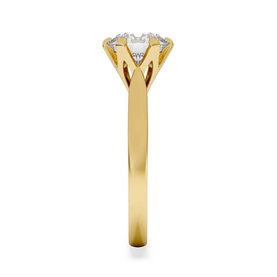 2 Carat Diamond Engagement Ring High Set Chloe Lab F/VS1 18K Gold