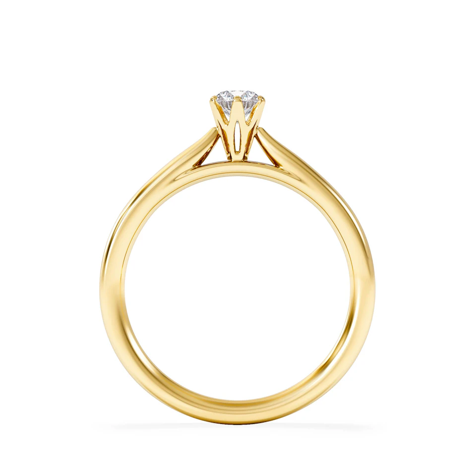 Engagement Ring High Set Chloe 0.25ct Lab Diamond G/Vs in 18K Gold