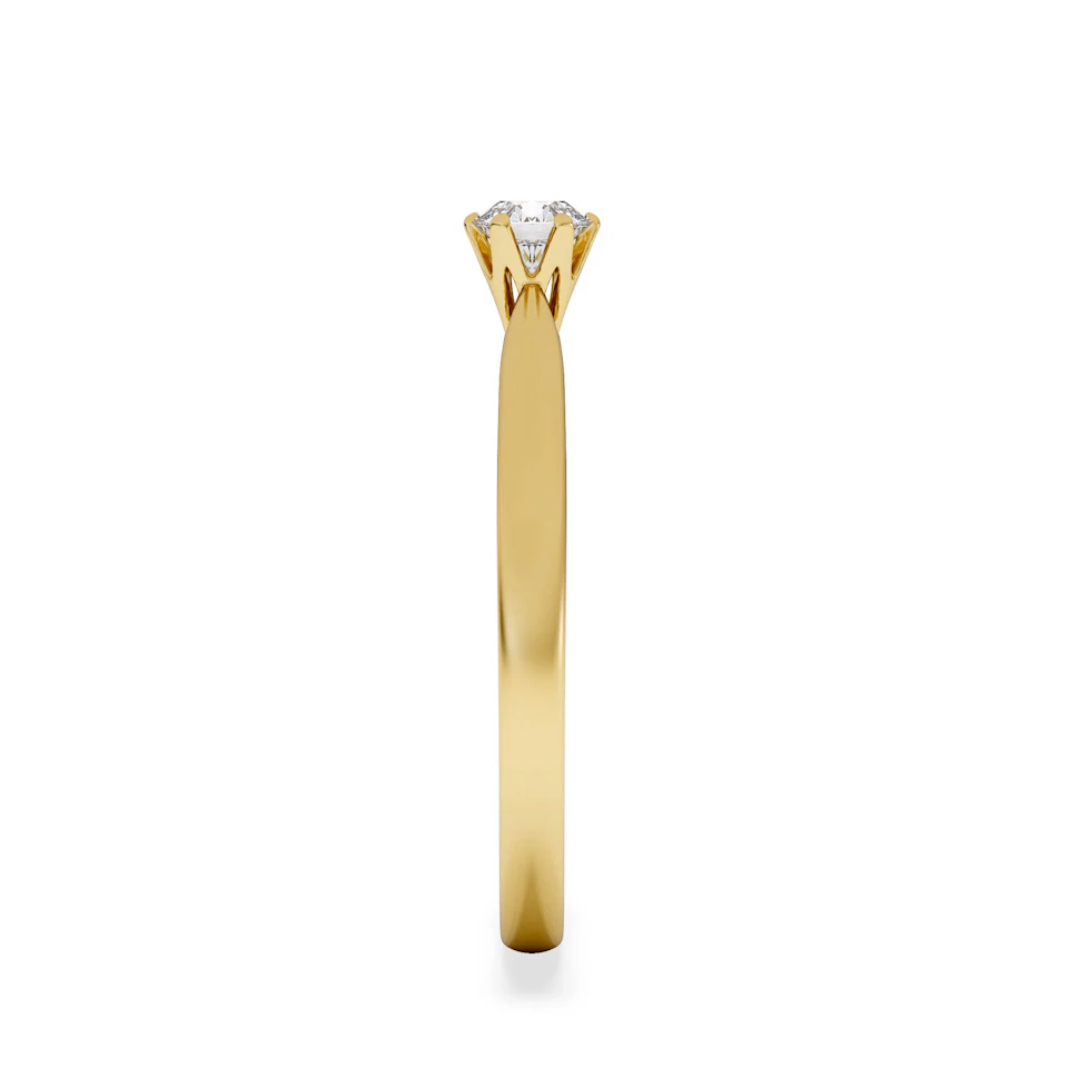 Certified High Set Chloe 18K Gold Diamond Engagement Ring 0.25CT