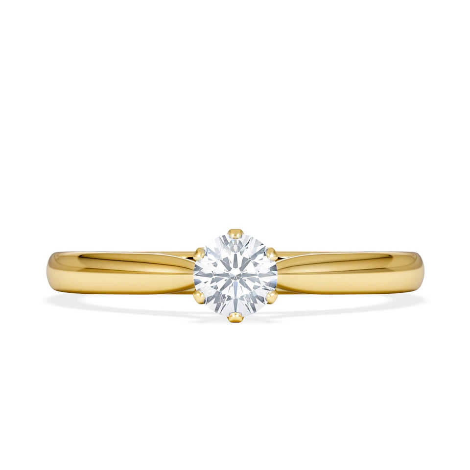 Engagement Ring High Set Chloe 0.25ct Lab Diamond G/Vs in 18K Gold