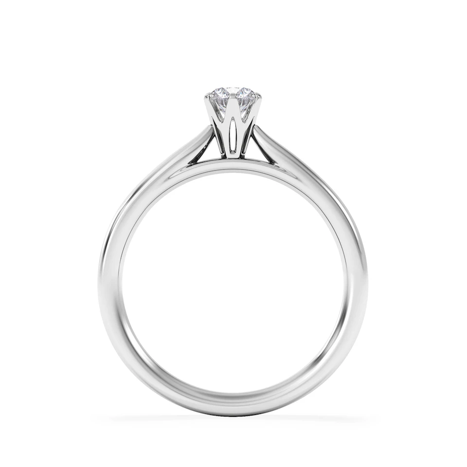Engagement Ring High Set Chloe 0.33ct Lab Diamond G/Vs in 18KW Gold