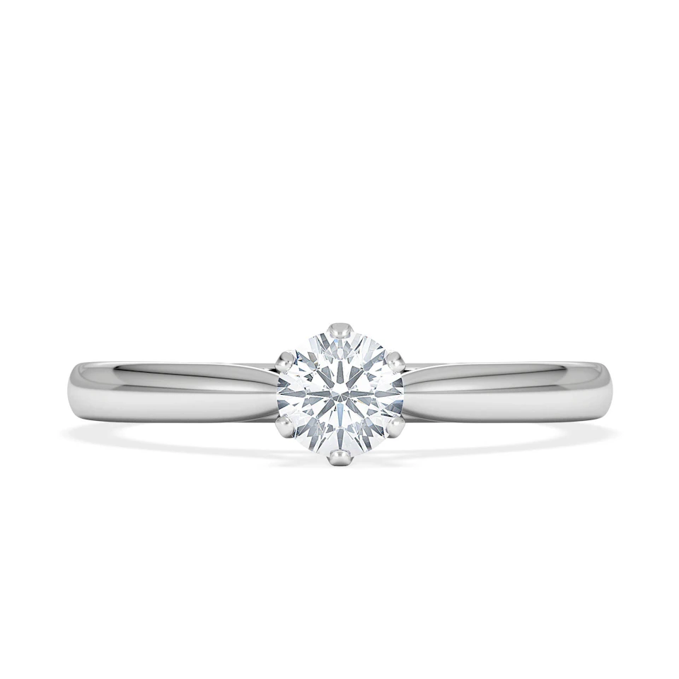 Engagement Ring Certified Diamond 0.33CT G/VS High Set Chloe 18K Gold