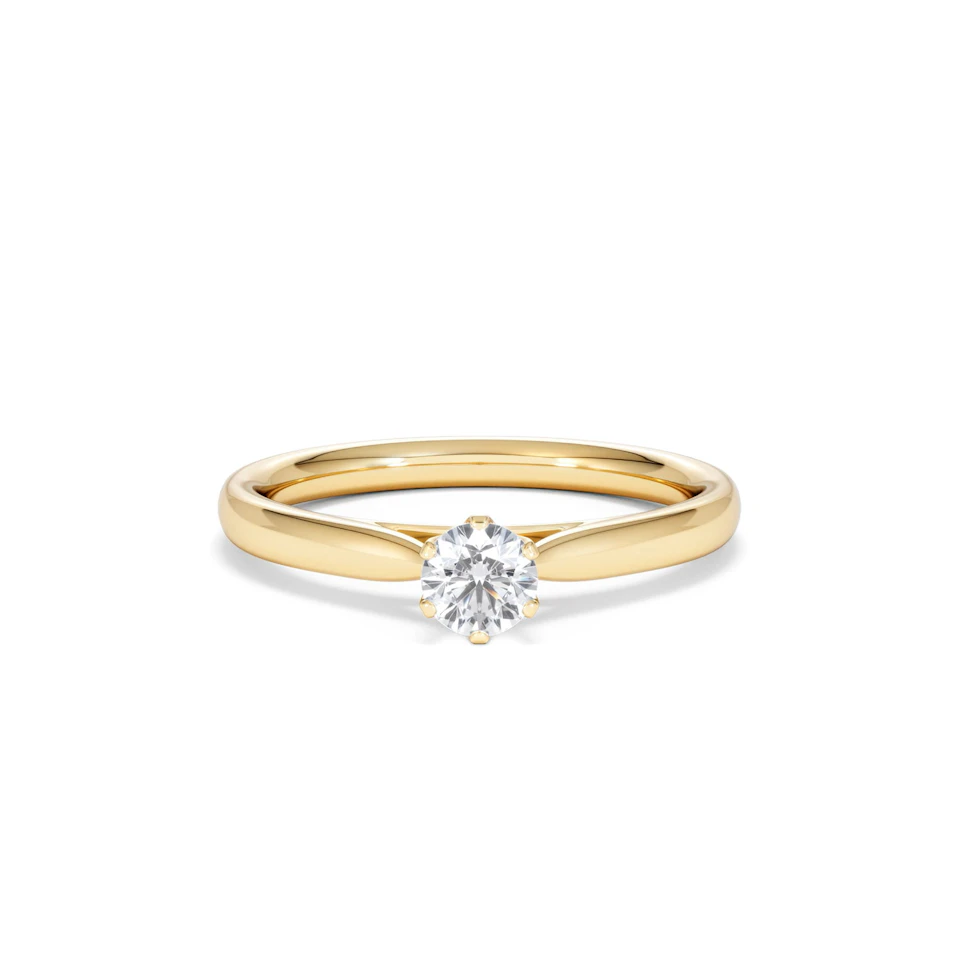 Engagement Ring High Set Chloe 0.33ct Lab Diamond G/Vs in 18K Gold