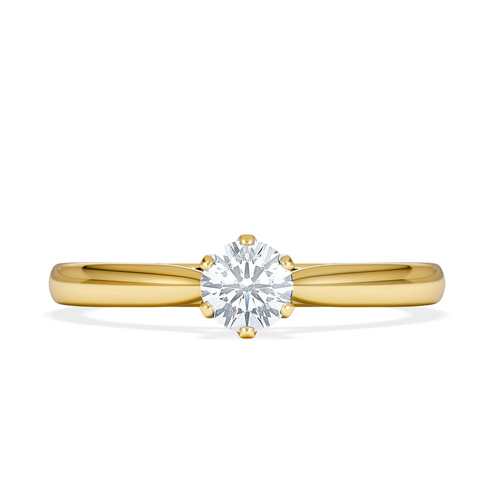 Engagement Ring High Set Chloe 0.33ct Lab Diamond G/Vs in 18K Gold