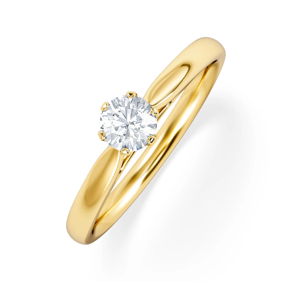 Engagement Ring High Set Chloe 0.33ct Lab Diamond G/Vs in 18K Gold