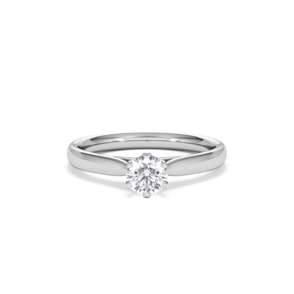 Certified 0.50CT Chloe High Platinum Engagement Ring G/VS