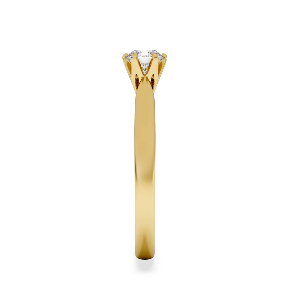 Certified High Set Chloe 18K Gold Diamond Engagement Ring 0.50CT