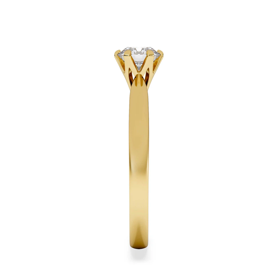 Certified 0.70CT Chloe High 18K Gold Engagement Ring G/VS