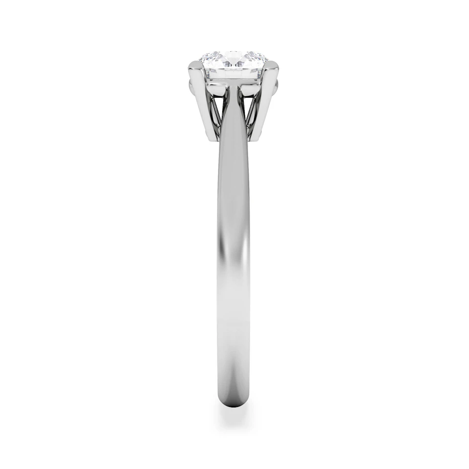 1 Carat Diamond Engagement Ring Elysia Lab FVS1 IGI Certified Platinum