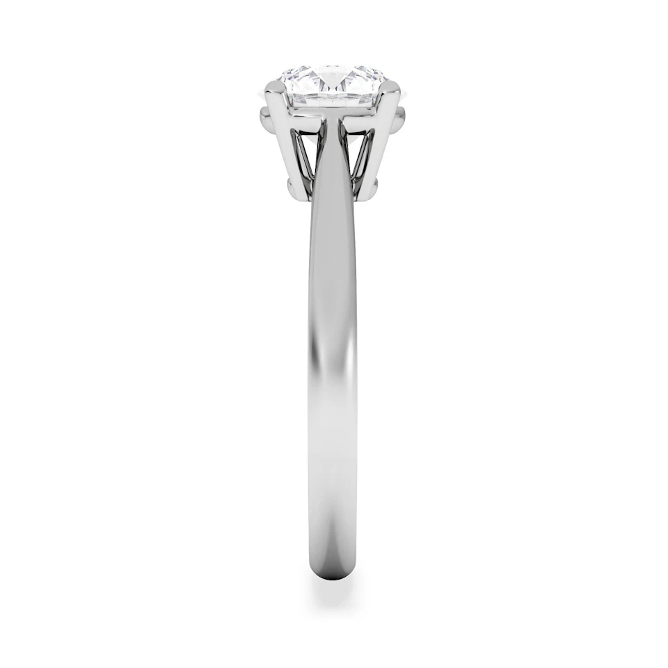 1.50ct Diamond Engagement Ring Elysia Lab F/VS1 IGI Certified Platinum
