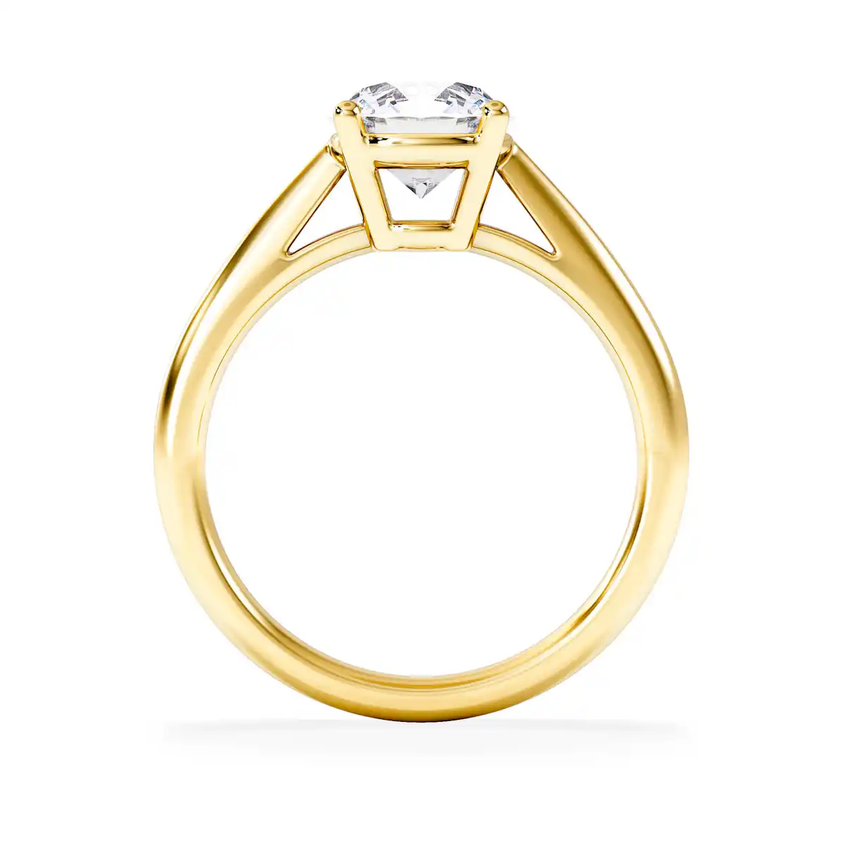 1.50ct Diamond Engagement Ring Elysia Lab F/VS1 IGI Certified 18K Gold