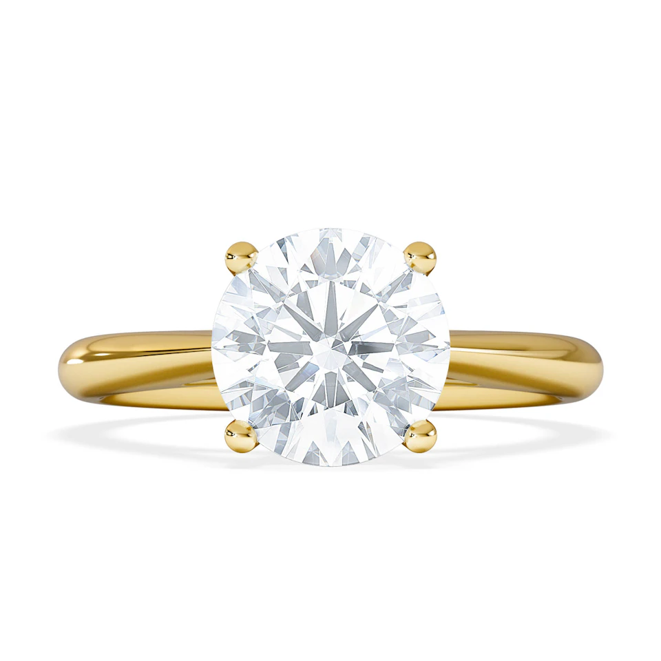 2 Carat Diamond Engagement Ring Elysia Lab F/VS1 IGI Certified 18K Gold