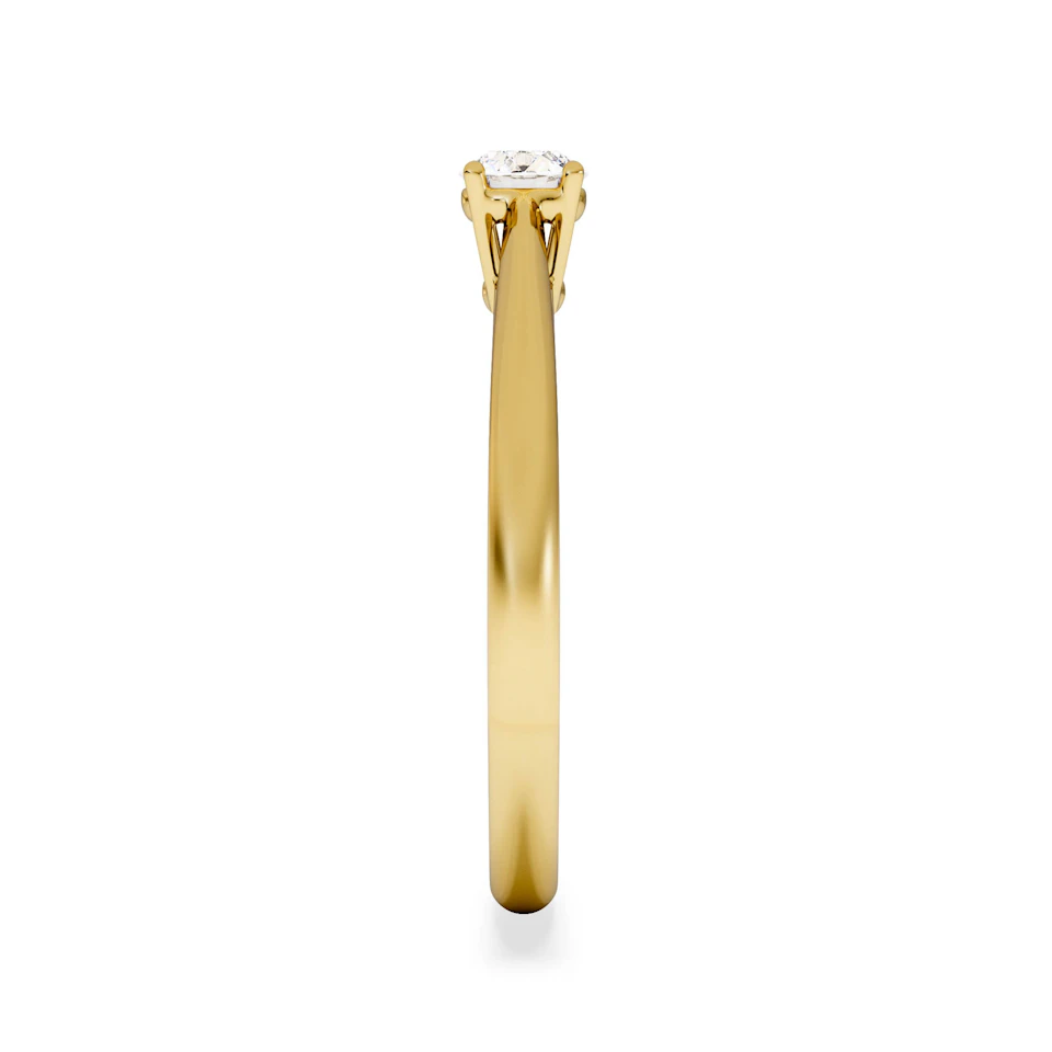 Engagement Ring Certified Elysia 18K Gold Diamond 0.25CT-G-H/SI