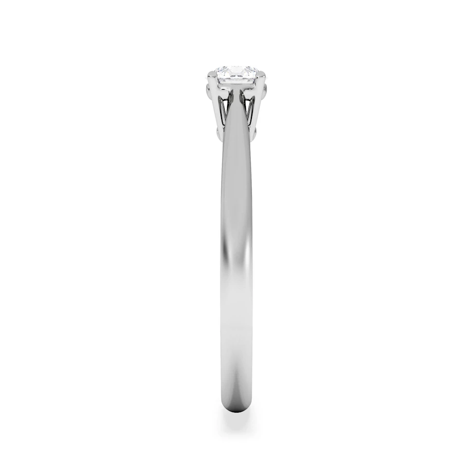 Engagement Ring Certified Elysia Platinum Diamond 0.33CT G/VS