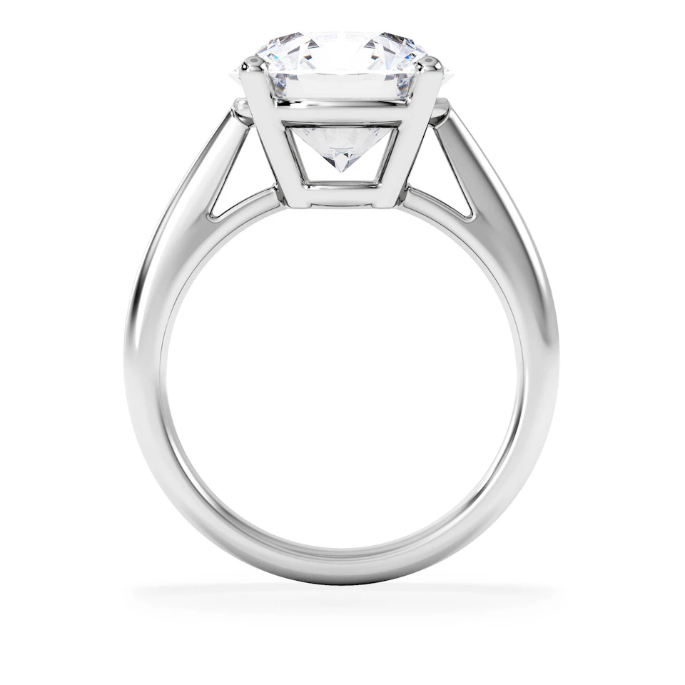 Elysia 5.00ct Lab Diamond Round Cut Engagement Ring in Platinum G/VS1