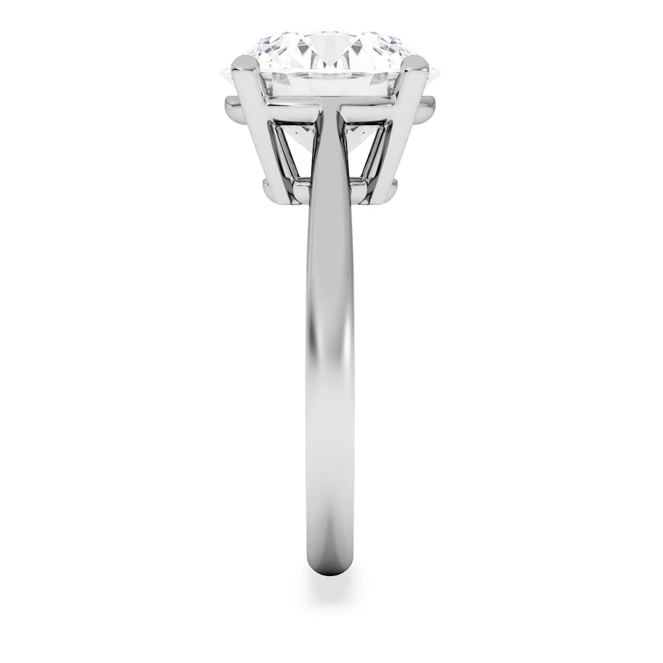 Elysia 5.00ct Lab Diamond Round Cut Engagement Ring in Platinum G/VS1