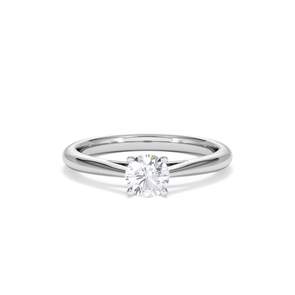 Engagement Ring Certified 0.50CT Elysia Platinum G/VS