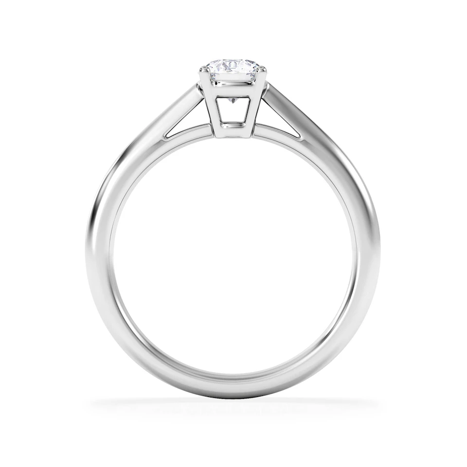 Engagement Ring Certified 0.50CT Elysia Platinum G/VS