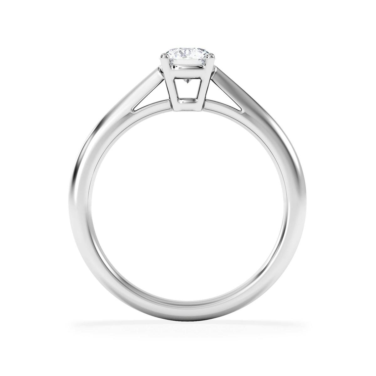 Half Carat Diamond Engagement Ring Elysia Lab F/VS1 18K White Gold