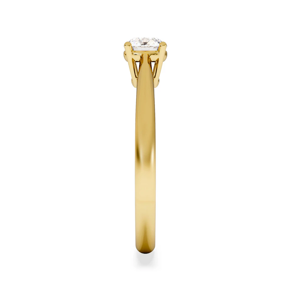 Half Carat Diamond Engagement Ring Elysia Lab F/VS1 18K Gold