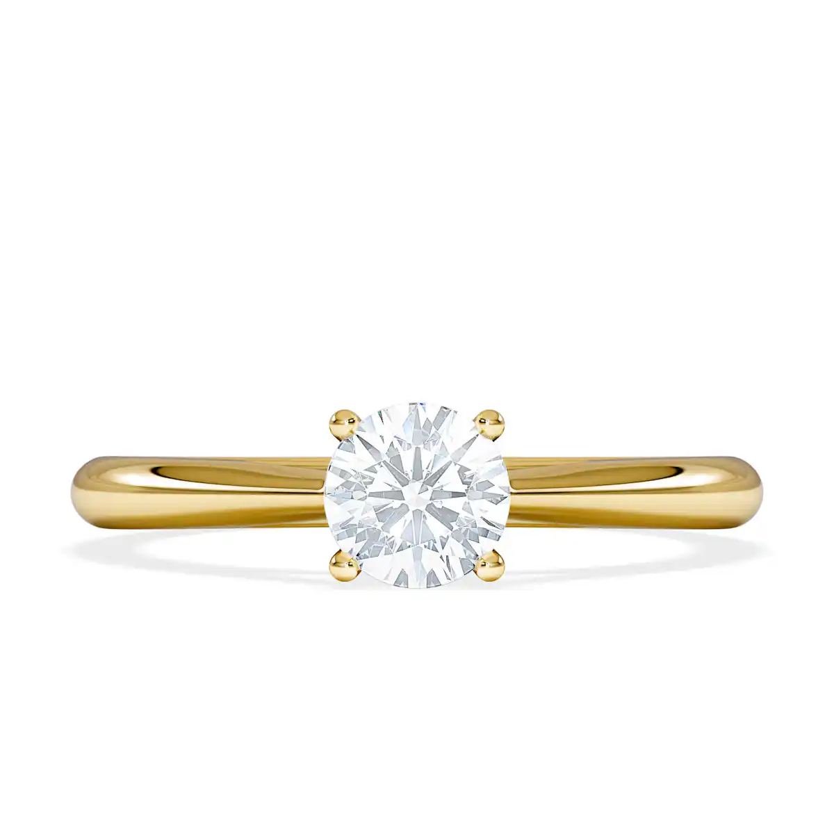 Engagement Ring Certified 0.50CT Elysia 18K Gold G/VS