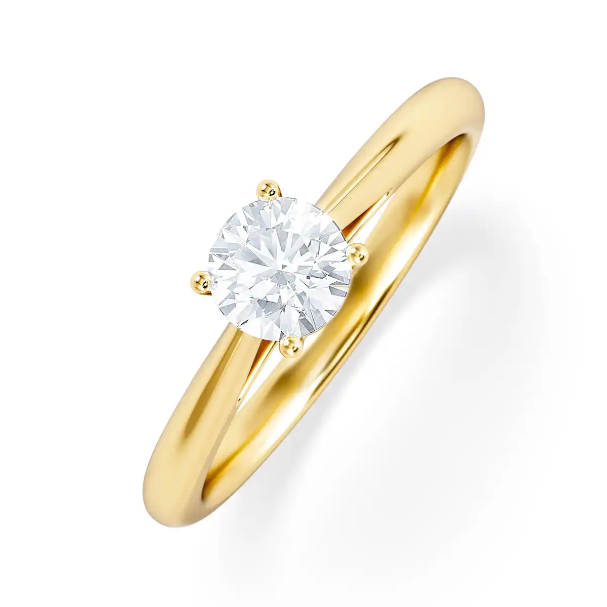 Engagement Ring Certified 0.50CT Elysia 18K Gold G/VS